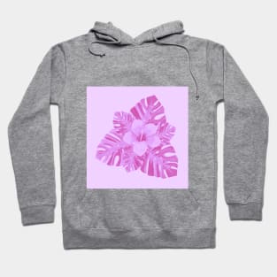 Tropical Purple Hibiscus Hoodie